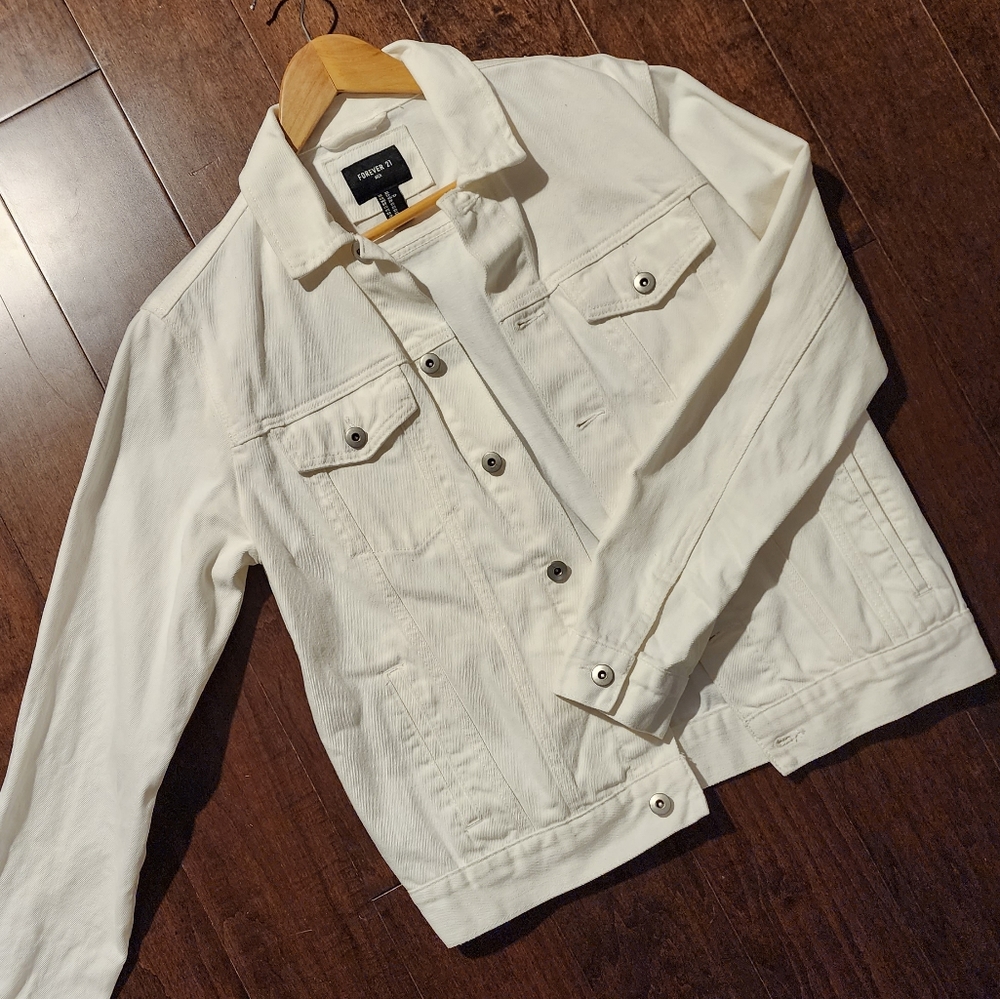 Men's White denim jacket